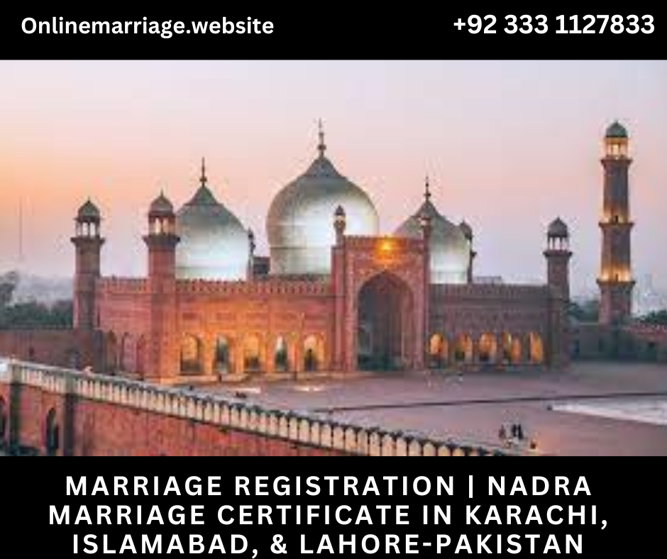 Nadra Marriage Certificate Lahore