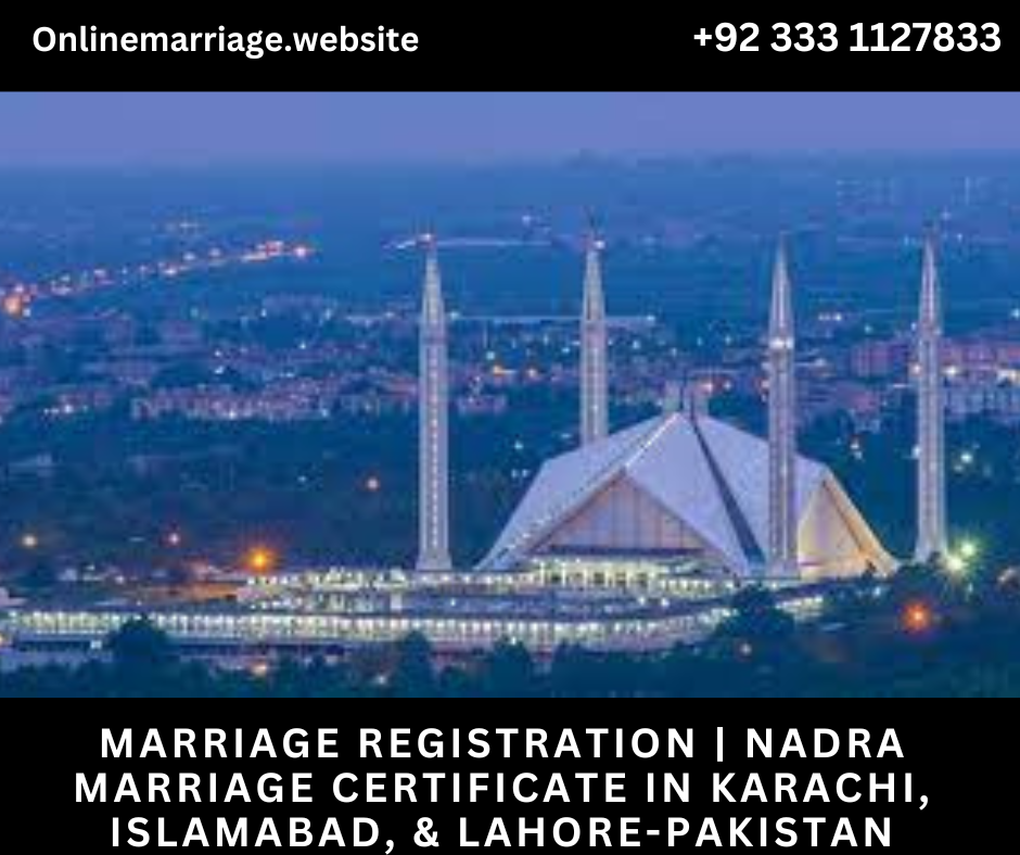Nadra Marriage Certificate Islamabad